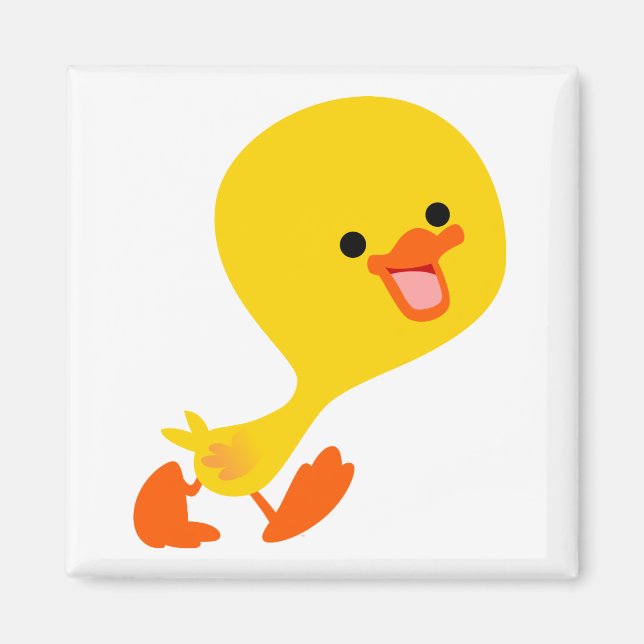 Imán Personalizado de paseo suave Duckling Magnet (Frente)