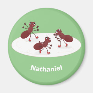 Imán Personalizado de patinaje sobre hielo de hormigas 