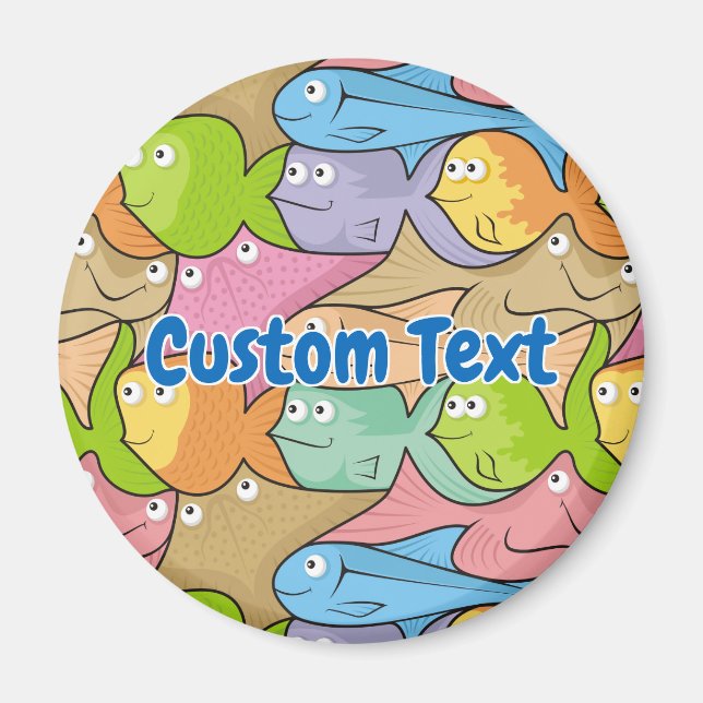 Imán personalizado de peces (Frente)