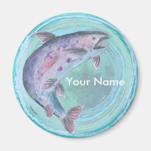 Imán personalizado de pesca de trucha
