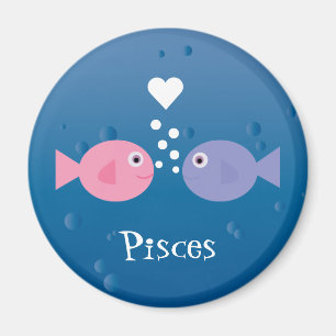Imán Personalizado De Pescado Personalizado Rosa Y Azul