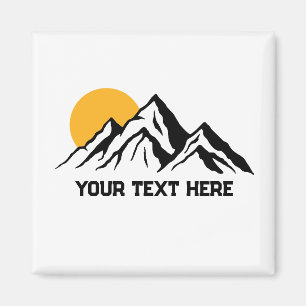 Imán Personalizado de Pintado de Montaña