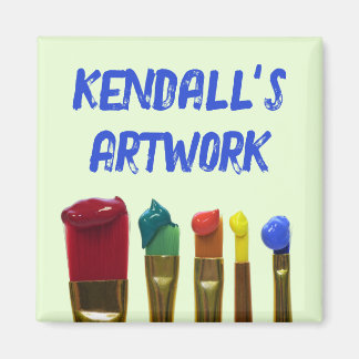 Imán Personalizado de pinturas de pincel para niños