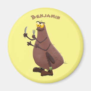 Imán Personalizado de pulgas fea hambrienta