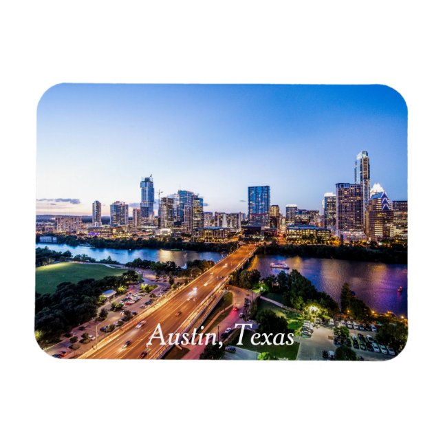Imán personalizado de recuerdo de viaje personalizado A (Horizontal)