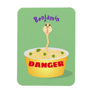 Imán Personalizado de serpientes de fideos de pelo hues