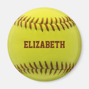 Imán Personalizado de Softbol Ball Magnet