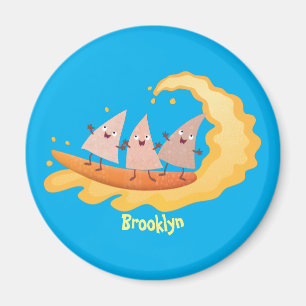 Imán Personalizado de surf con chips de maíz de nachos