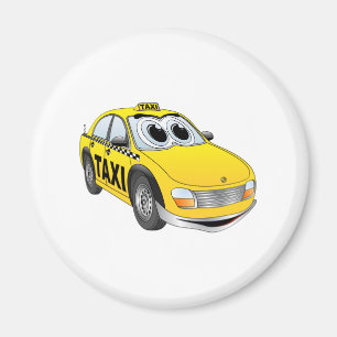 Imán Personalizado de taxi amarillo
