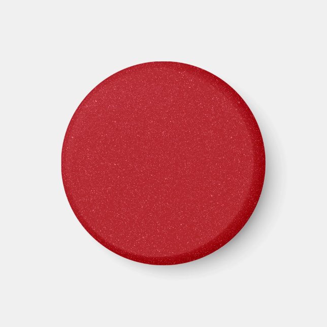Imán personalizado de textura de ruido rojo tomate (Frente)