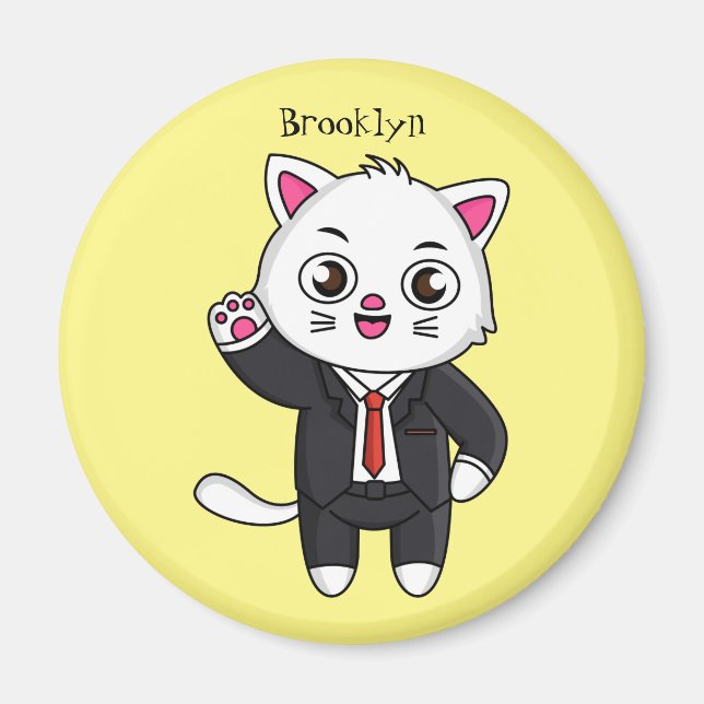 Imán Personalizado de traje de negocios (Frente)