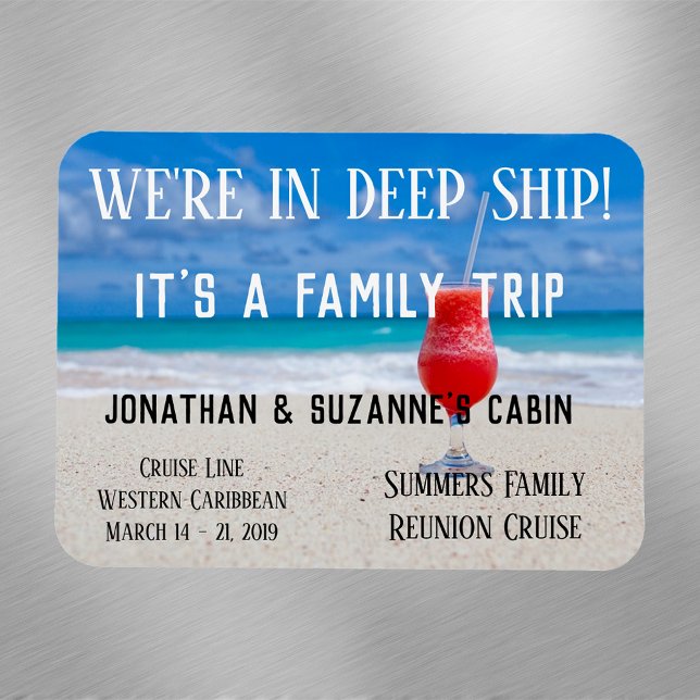 Imán Personalizado de viaje familiar Beach Deep Ship Pe (Subido por el creador)