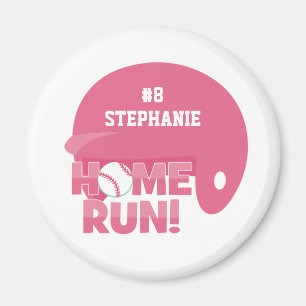 Imán personalizado del casco del home run del