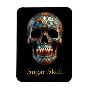 Imán personalizado del Día de la Calavera Muerta