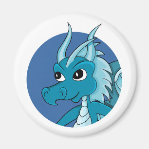 Imán Personalizado del dragón azul
