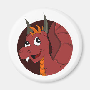 Imán Personalizado del dragón rojo