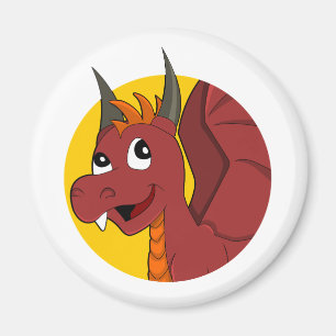 Imán Personalizado del dragón rojo