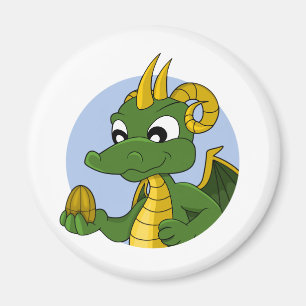 Imán Personalizado del dragón verde