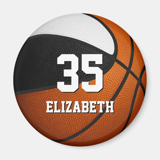 Imán personalizado del espíritu del equipo de baloncest (Frente)