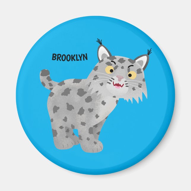 Imán Personalizado del lince del bobcat medio (Frente)