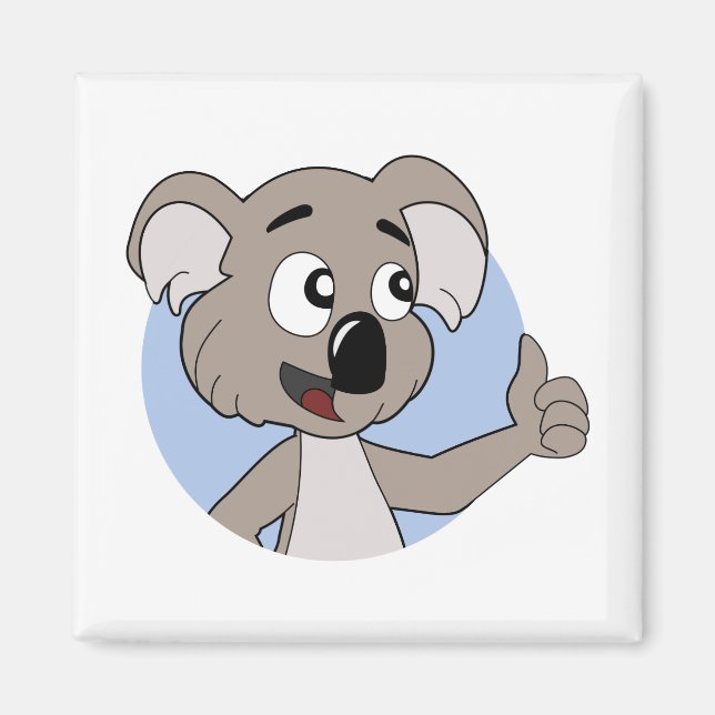 Imán personalizado del oso de Koala (Frente)