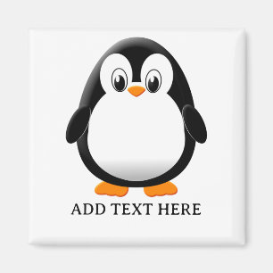 Imán Personalizado del Personalizado de Pingüino Cute
