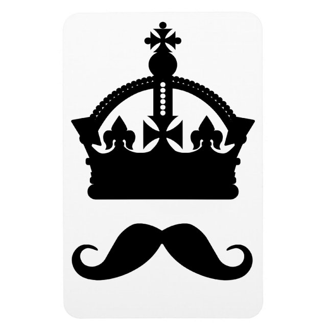 Imán personalizado del Rey de Mustaches (Vertical)