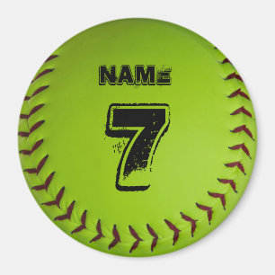 Imán personalizado del softball