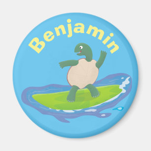 Imán Personalizado divertida de la ola de tortugas