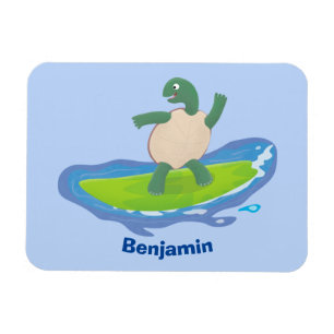 Imán Personalizado divertida de la ola de tortugas