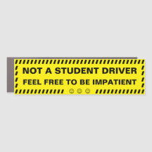 Imán personalizado divertido para coche NO ESTUDIA