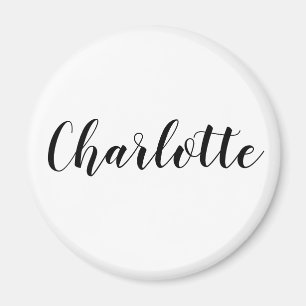 Imán personalizado DIY Nombre, texto, monograma
