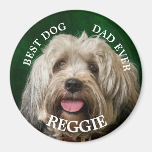 Imán Personalizado Dog Dad Tibetan Terrier Keychain