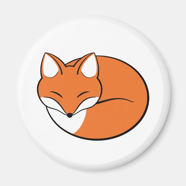 Imán Personalizado dormido Fox (Frente)