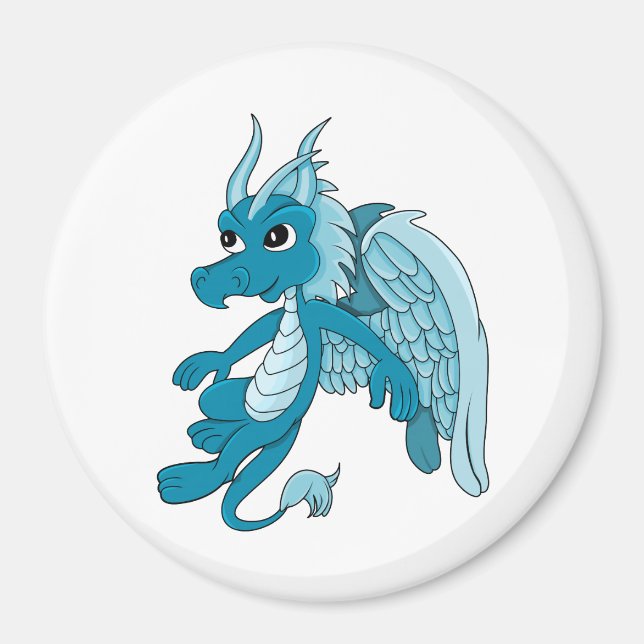 Imán Personalizado Dragón Azul (Frente)