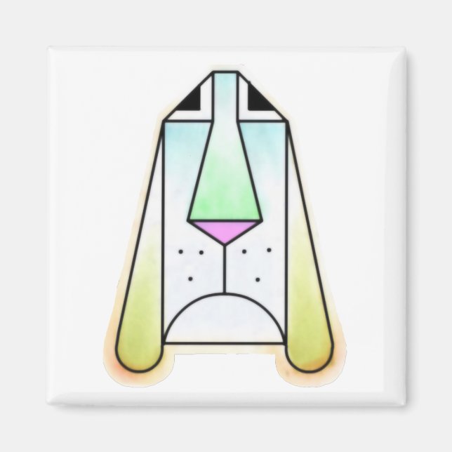 Imán Personalizado Droopy Bloodhound Magnet (Frente)