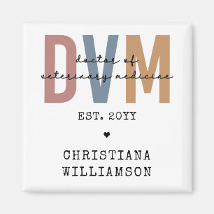 Imán Personalizado DVM Médica de Regalos de Medicina Ve