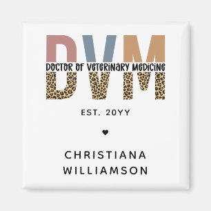 Imán Personalizado DVM Médica de Regalos de Medicina Ve