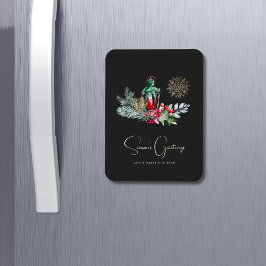 Imán Personalizado Elegant Lantern Minimalistas Navidad