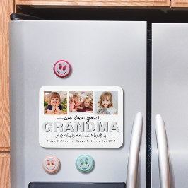 Imán Personalizado Elegant Te queremos collage de fotos