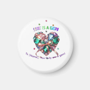 Imán Personalizado Ella Es Una Joya Regalo De Piedra Pr