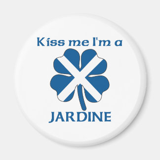 Imán Personalizado escocés besarme soy Jardine