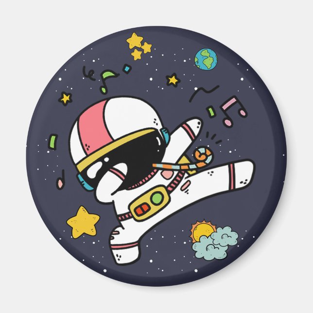 Imán Personalizado espacial astronauta (Frente)