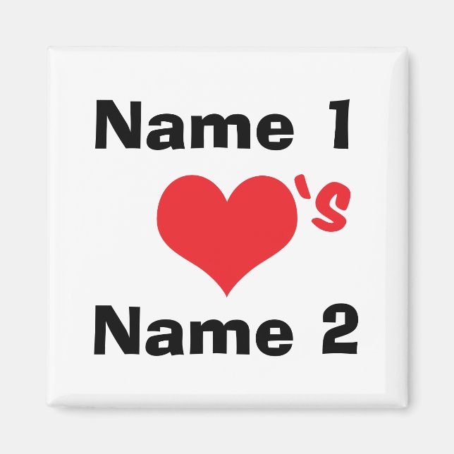 Imán Personalizado Estamos enamorados (Frente)