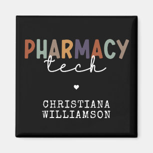 Imán Personalizado Farmacia Tecnología Retro Técnico Fa