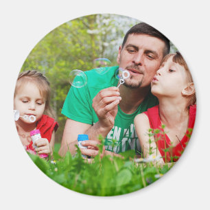 Imán personalizado feliz de la foto del día de
