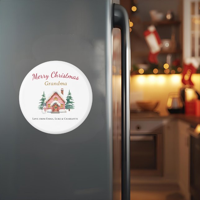 Imán Personalizado Feliz Navidad Abuela (Subido por el creador)