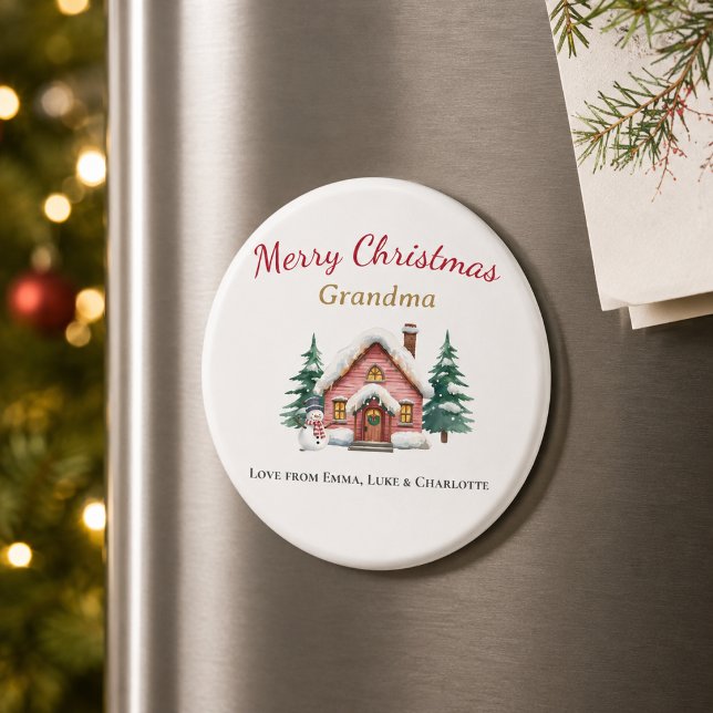 Imán Personalizado Feliz Navidad Abuela (Subido por el creador)
