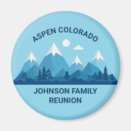 Imán Personalizado Fiesta de Reunión de la Familia de I