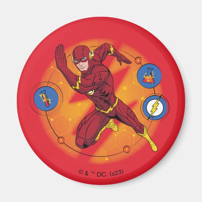 Imán Personalizado Flash Laboratory Running Graphic (Frente)